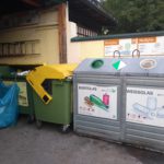 Kontejnery na odpad v kempu Berau am Wolfgangsee